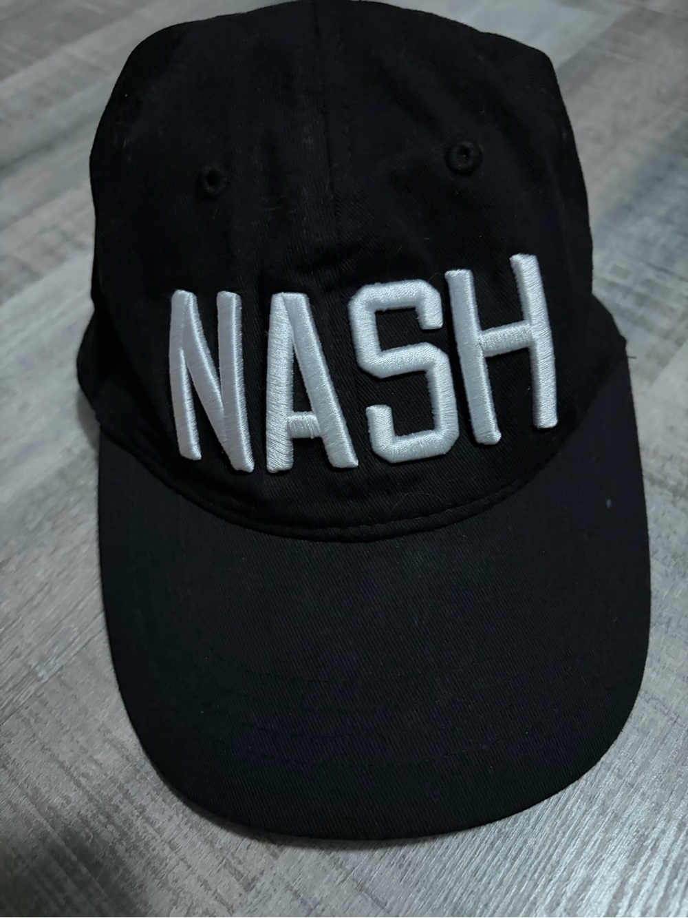 Black NASH Embroidered Baseball Cap